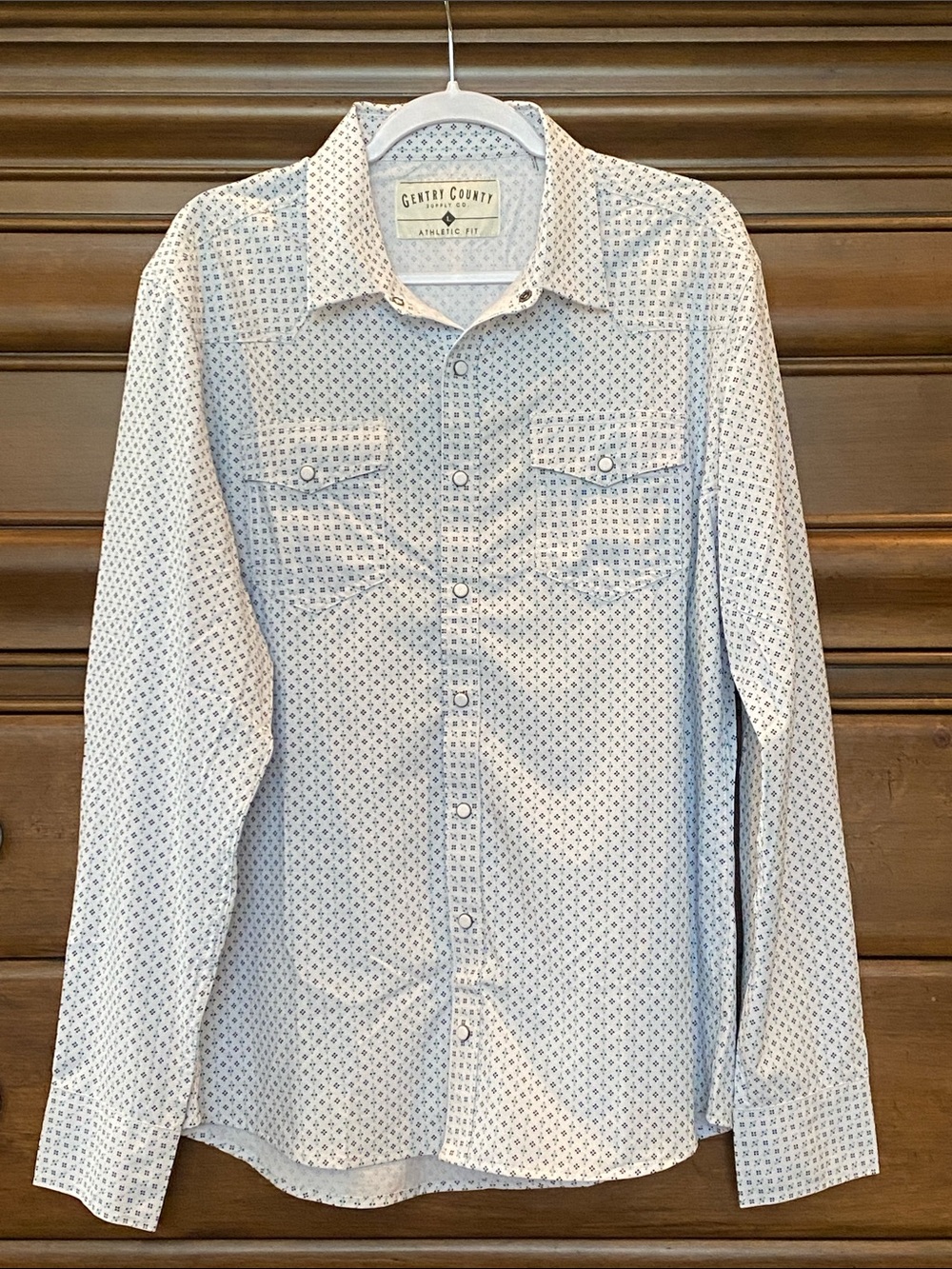 Buckle Gentry County Supply Co. Long-Sleeve Shirt Athletic Fit Size Large New